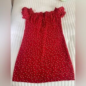 Red Floral Dress